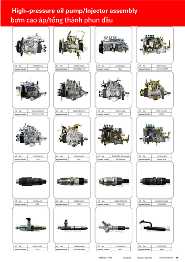 bơm cao áp/tổng thành phun dầu